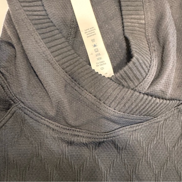 Lululemon Rest Less Hoodie Pullover Long Sleeve Sz 6 Black Textured Swiftly NWOT - Picture 10 of 14